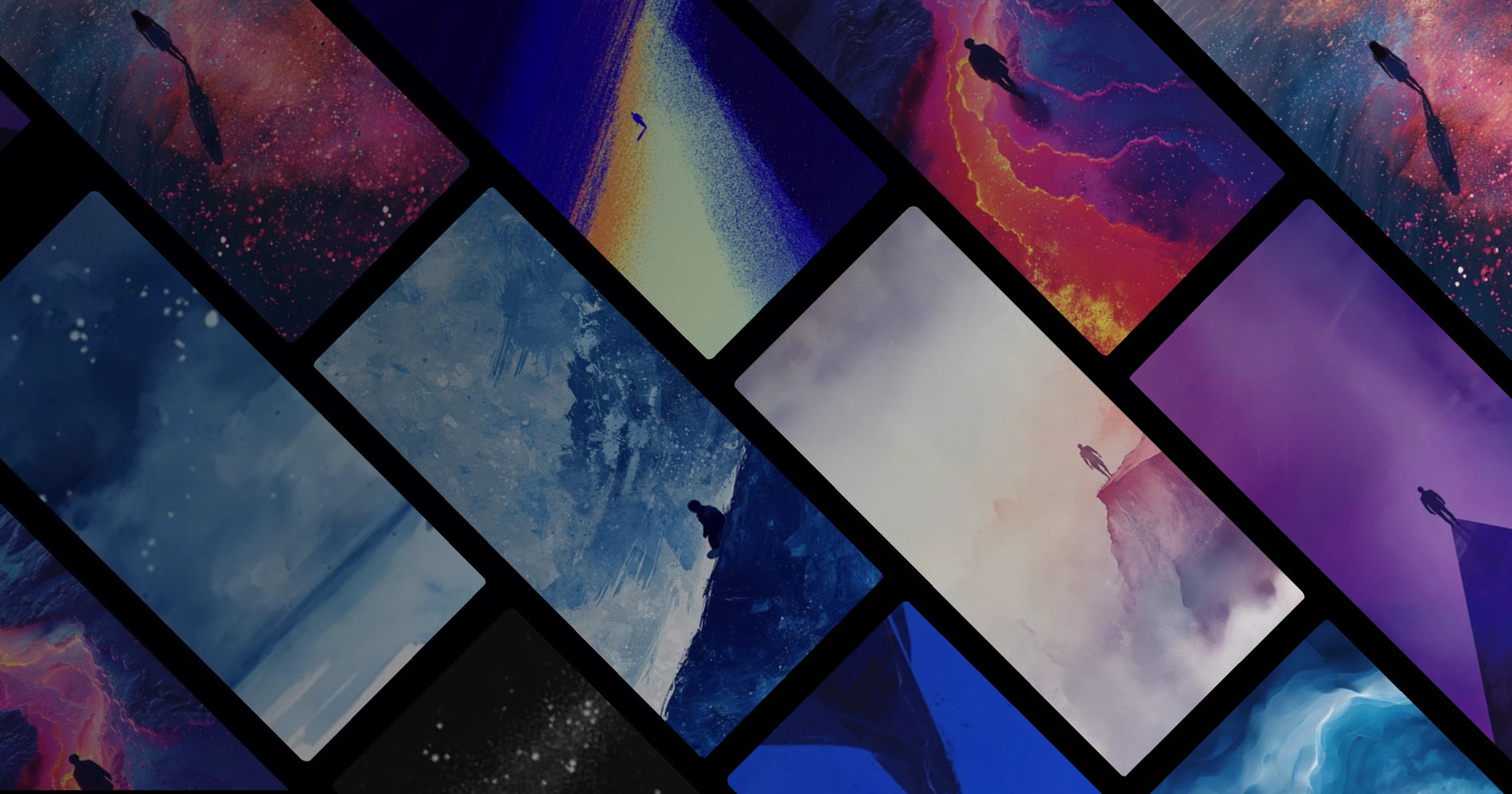 The Solitary Walker: A Journey Through Abstract Emotion