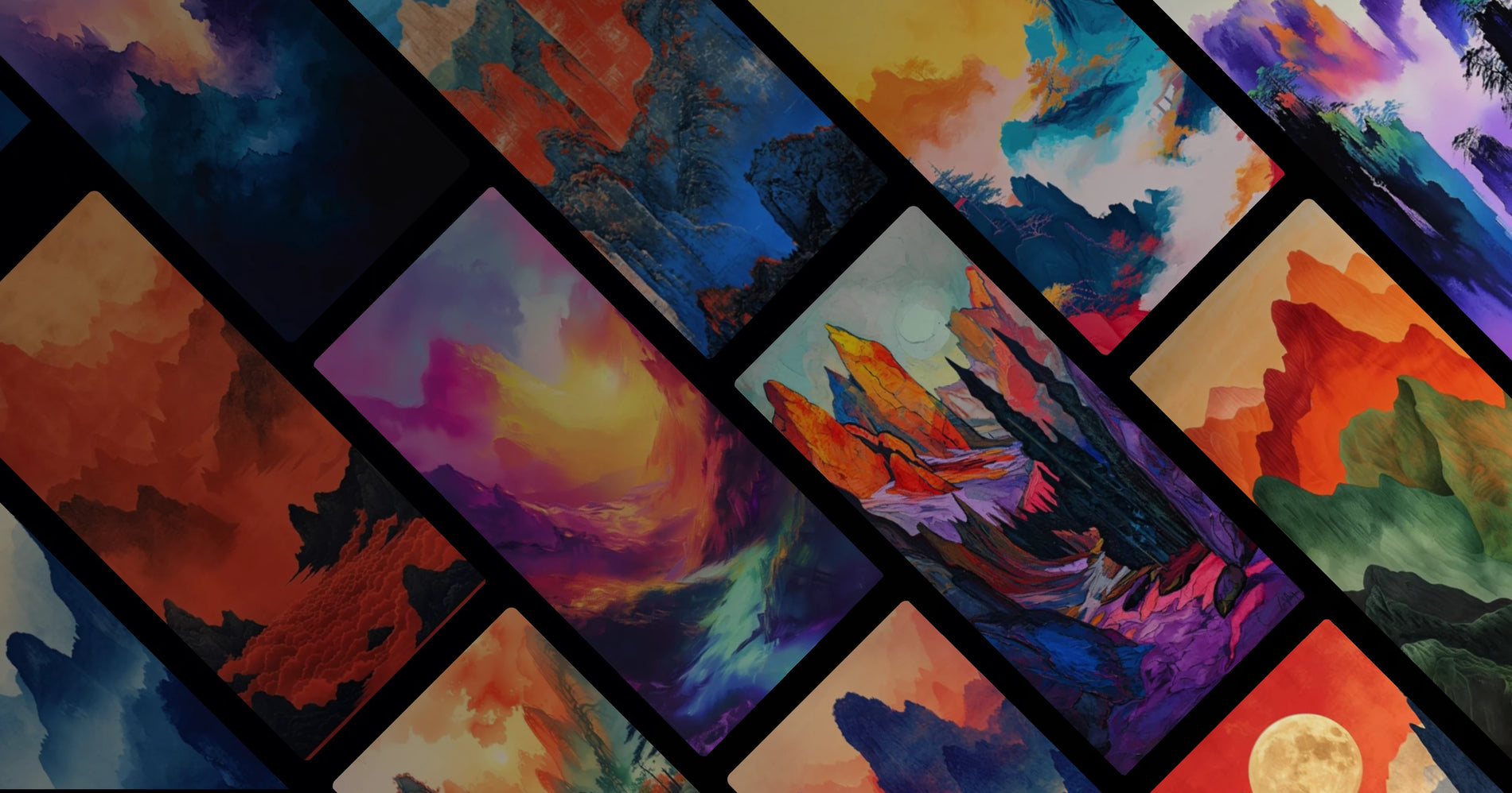 Crimson Peaks and Azure Ridges: A Chromatic Journey