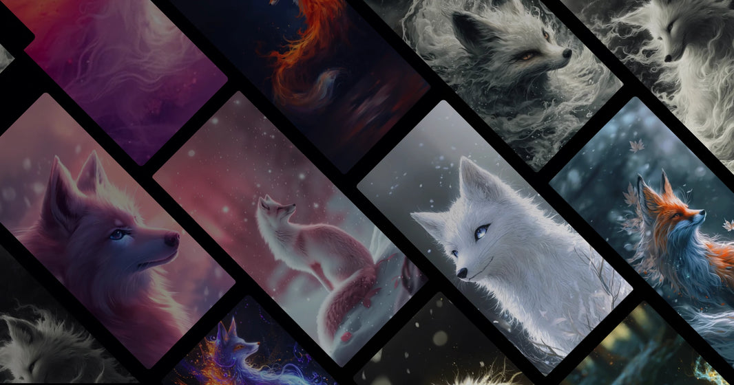 Seven Forms of the Spirit Fox: A Mythical Journey Through Elements