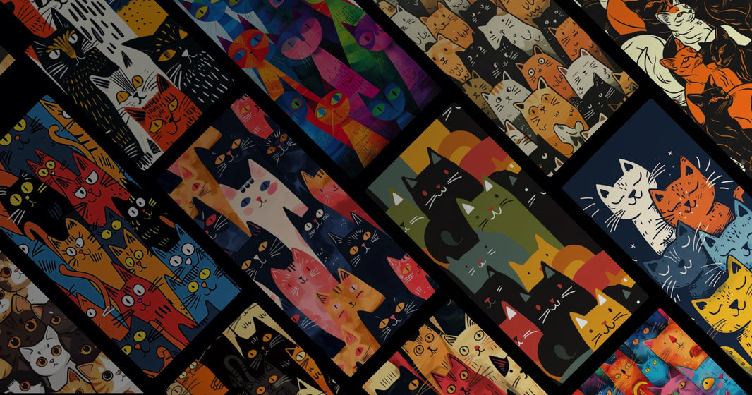 Feline Companionship and Colorful Quietude