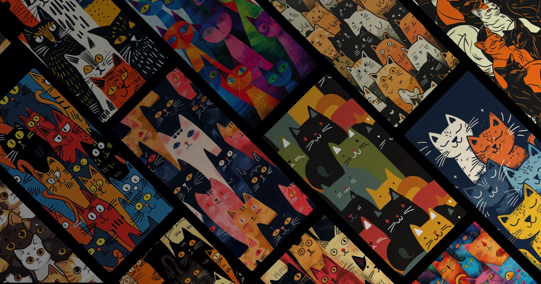 Feline Companionship and Colorful Quietude
