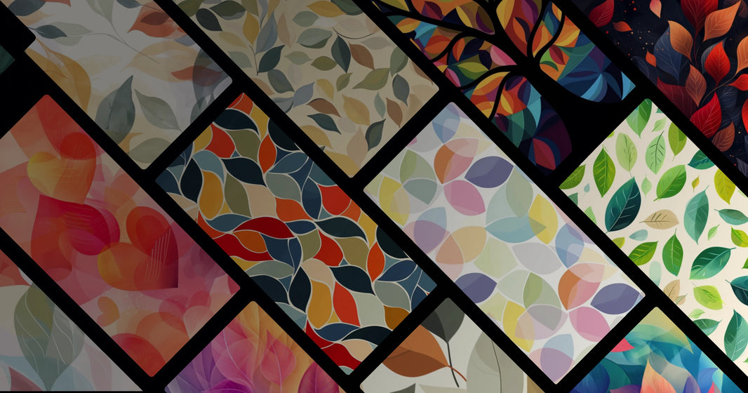 Harmonious Leaf Designs: Abstract Nature Art