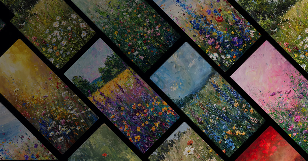 Vibrant Seasonal Blooms in Artistic Expression