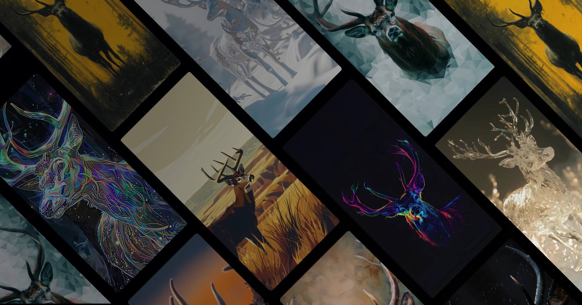 Seven Visions of the Deer: An Artistic Journey