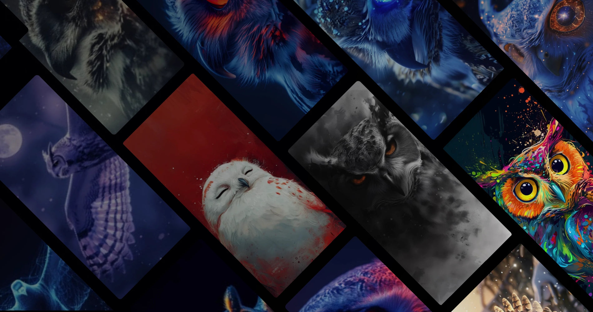 Nocturnal Owl Spirits and Colorful Dreams