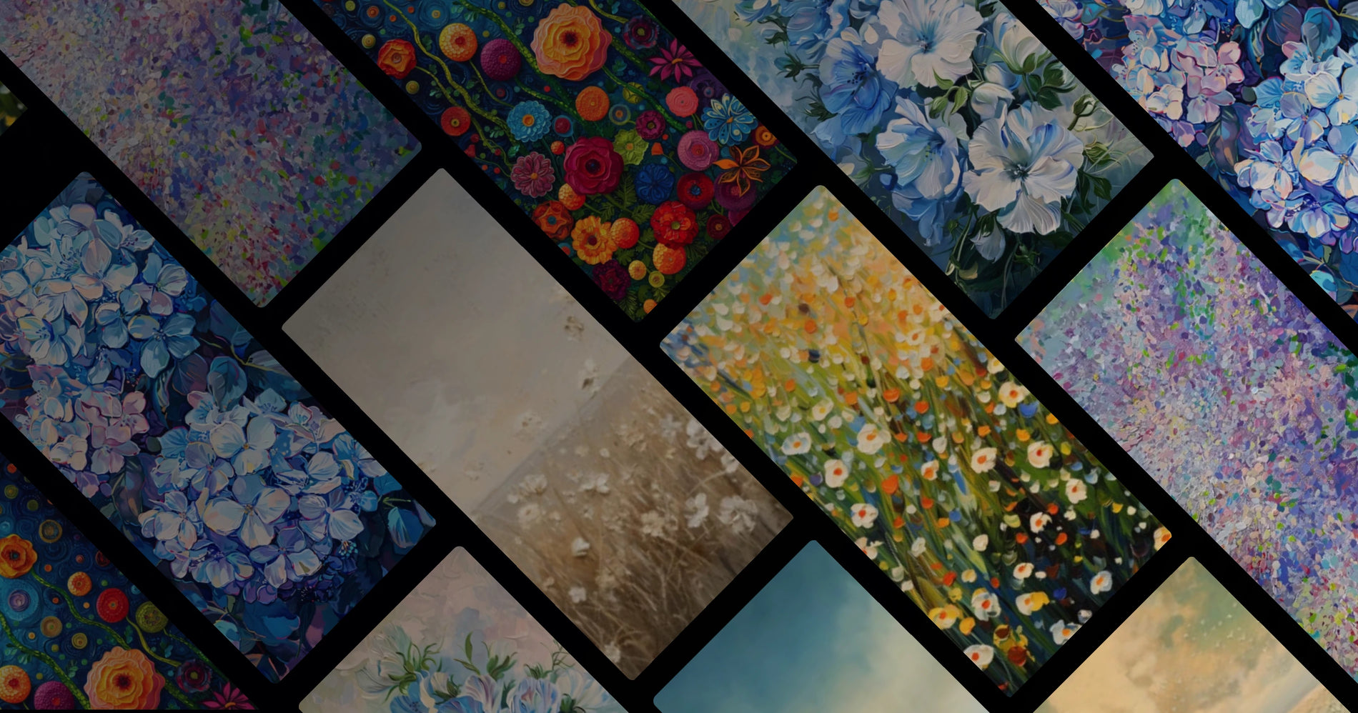 Eternal Blossoms: A Journey Through Color and Time