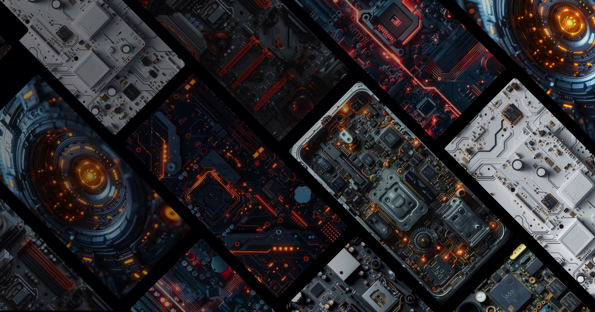 Mechanical Symphony: Circuit Board Art Collection