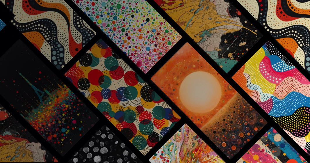Fluid Rhythms and Colorful Dots Abstract Collection