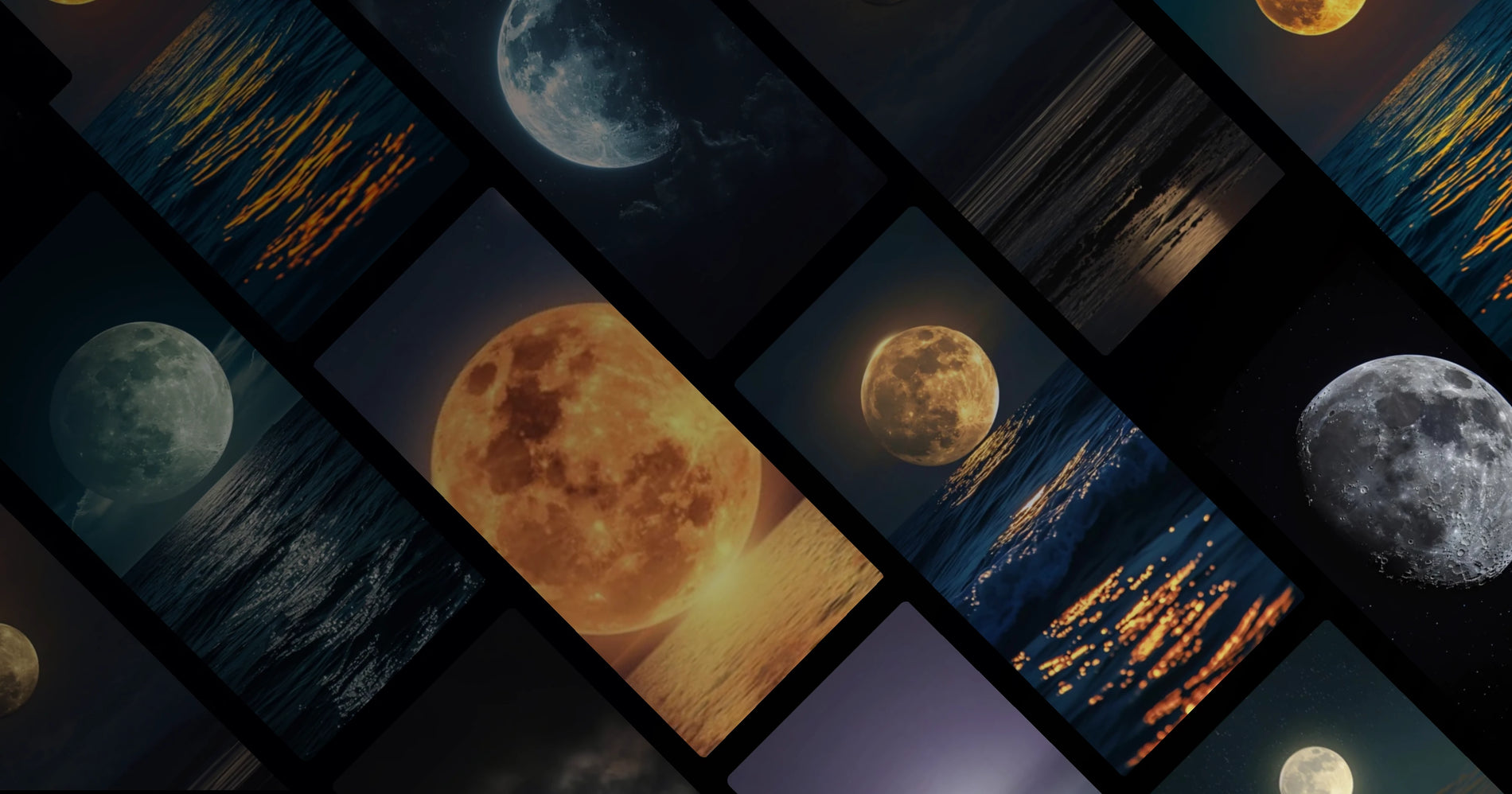 Moonlit Sea Glow: Solitude and Eternity in Stillness
