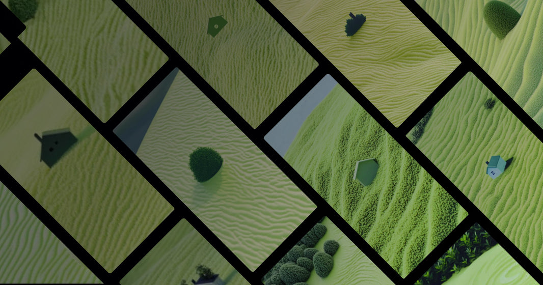 Tranquil Green Waves: A Solitary Dwelling