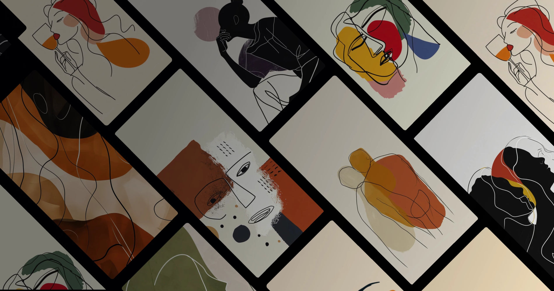 Minimalist Emotional Line Art Collection
