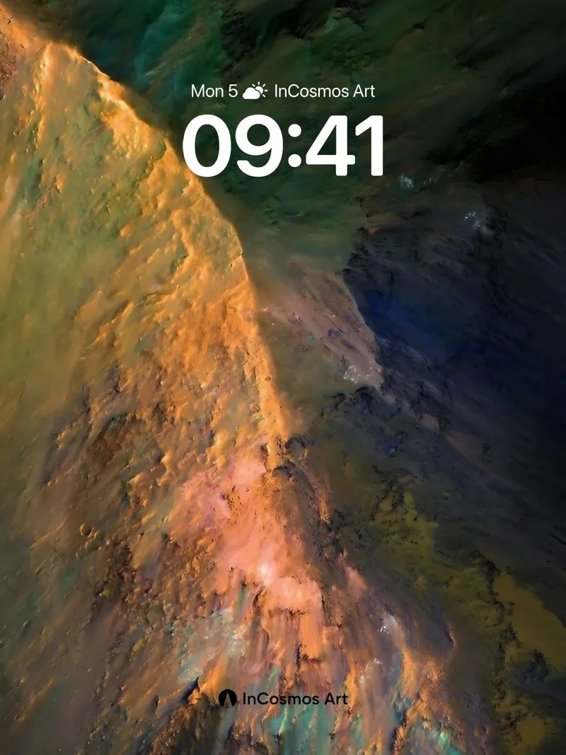 Luminous Abyss Wallpaper with Cosmic Veins