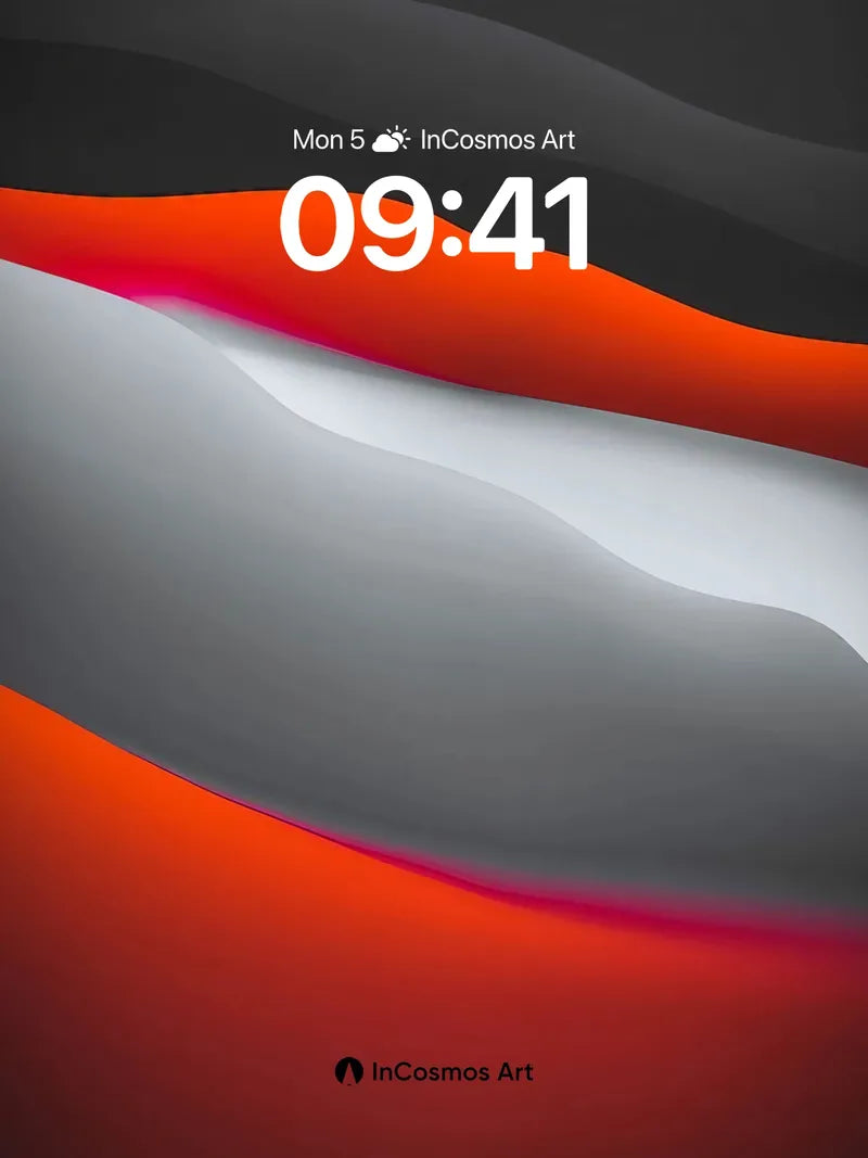 Futuristic Flame Wallpaper with Liquid Light