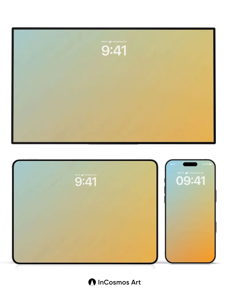 Serenity Gradient Wallpaper with Soft Light Flow
