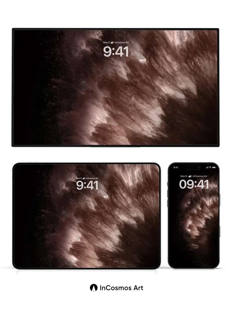 Cosmic Veil Wallpaper with Starlit Whispers