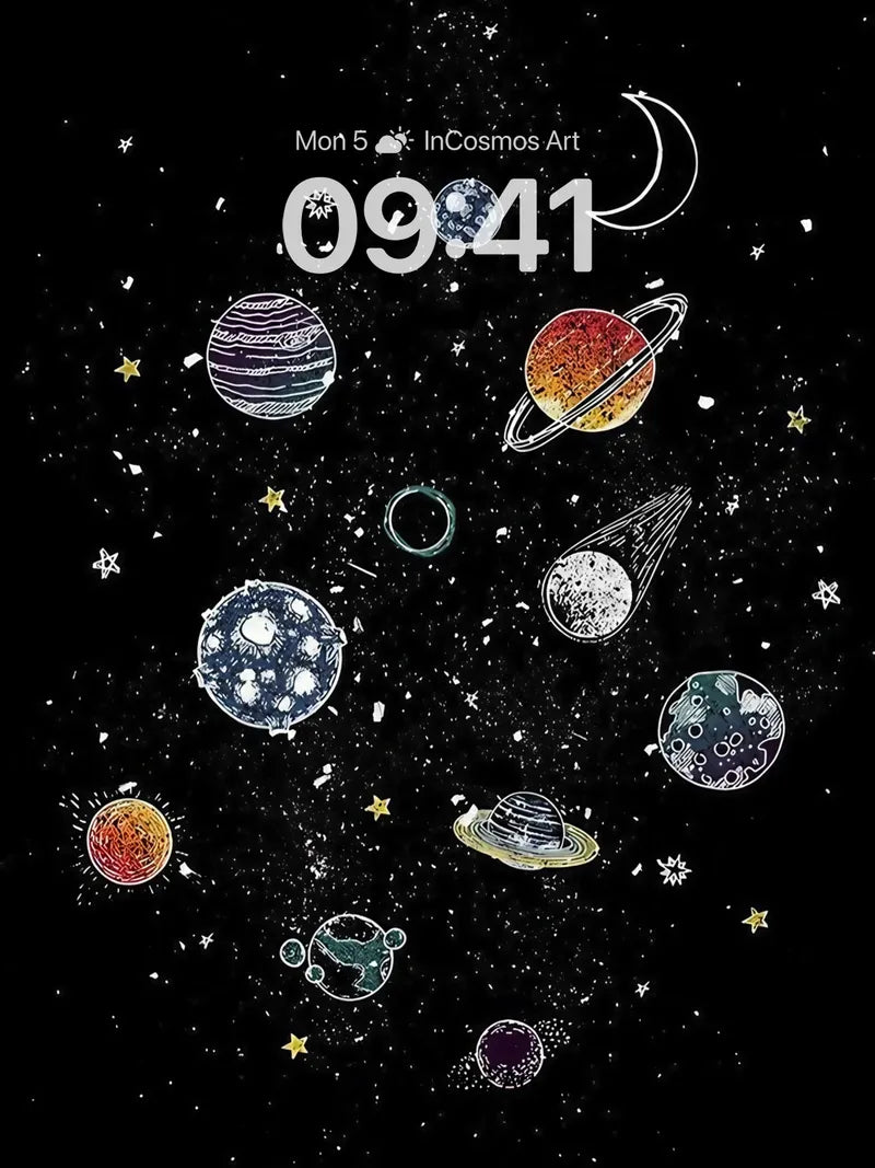 Whispering Cosmos Wallpaper with Starlit Secrets