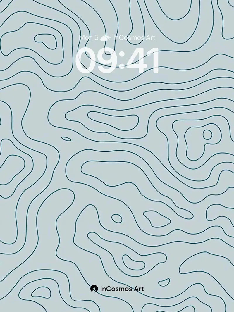 Serenity Contour Wallpaper with Whispering Lines