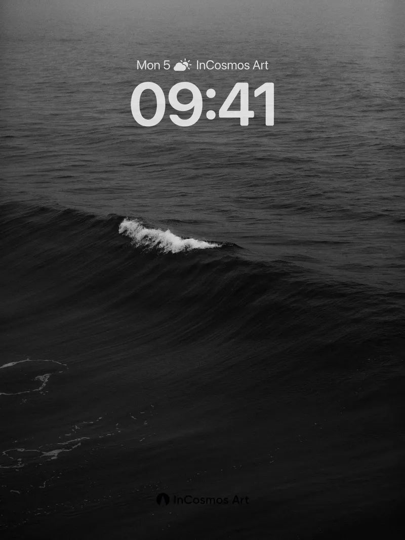 Silent Surge Wallpaper with Frosted Crest