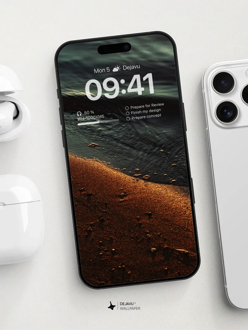 8K Minimal Aesthetic Beach Wallpaper for iPhone & Android
