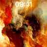 Fiery Tempest Wallpaper with Swirling Embers wallpaper for iPhone, iPad & Mac