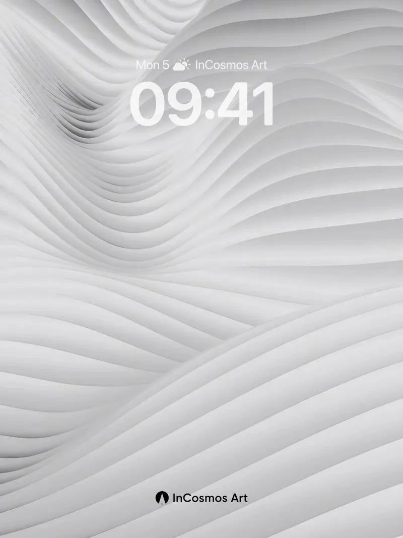 Sculpted Silence Wallpaper with Flowing Lines