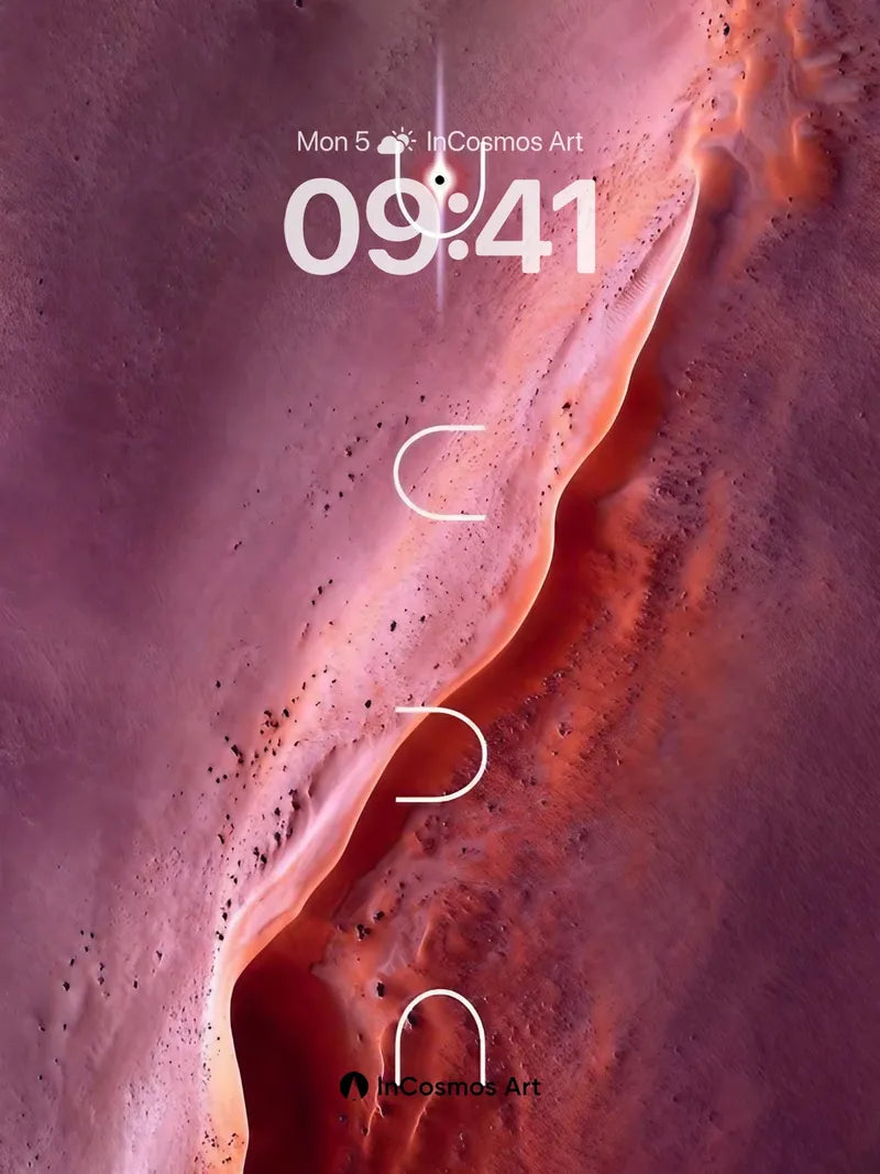 Desert Veil Wallpaper with Ethereal Lines