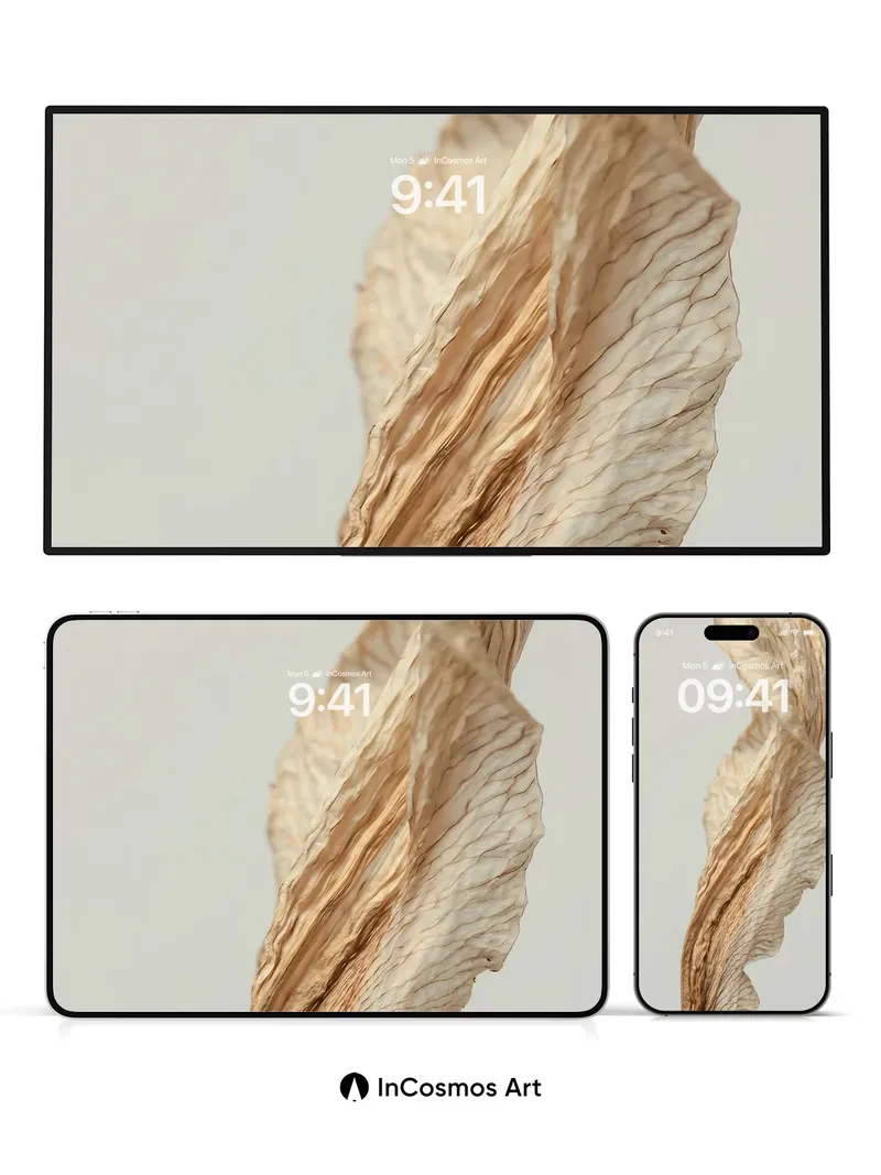 Whispering Bark Wallpaper with Drifting Veins