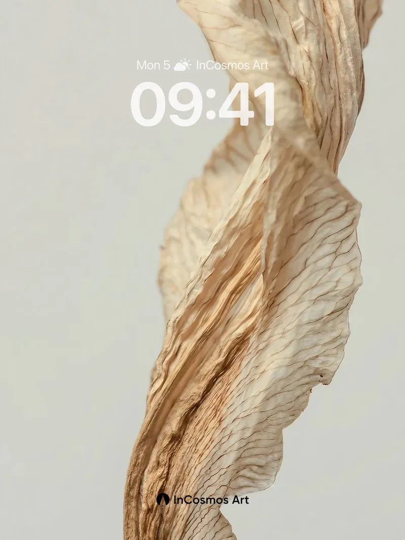 Whispering Bark Wallpaper with Drifting Veins