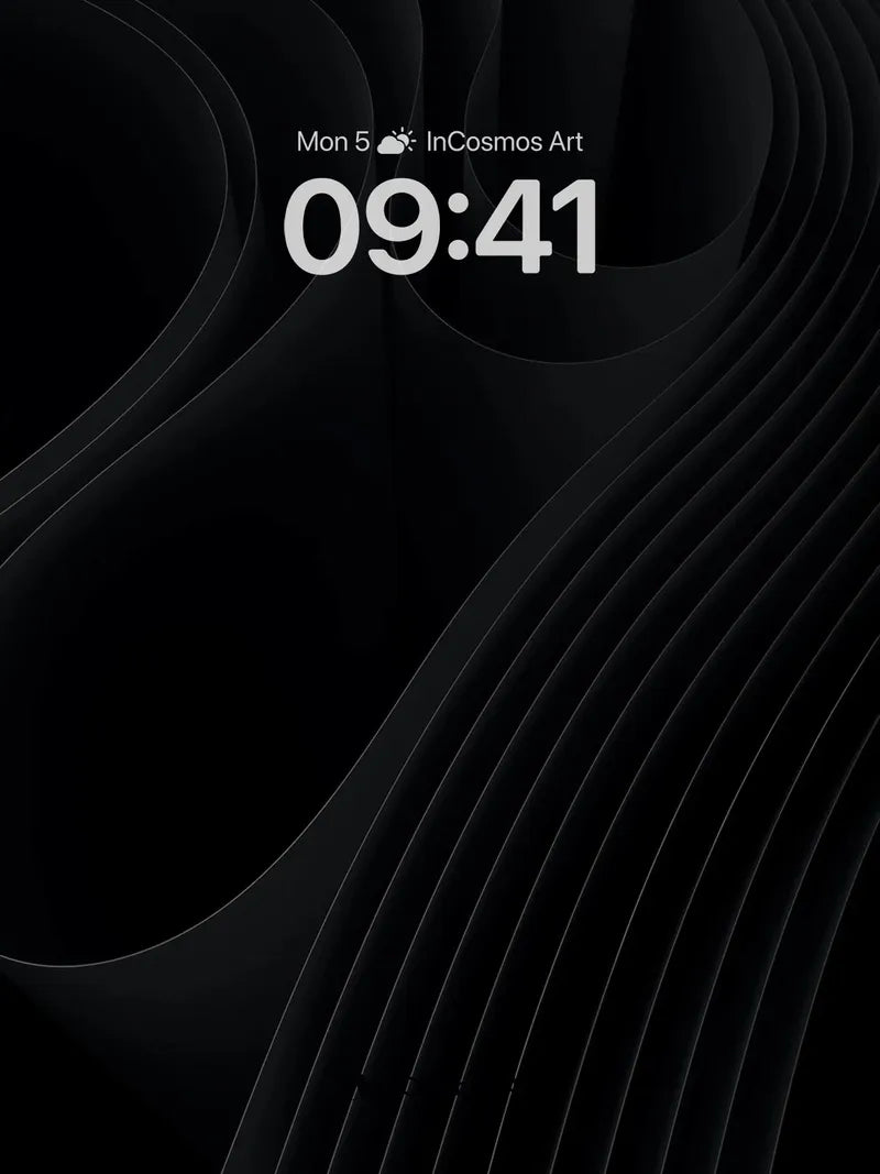 Shadow Weave Wallpaper with Silent Curves