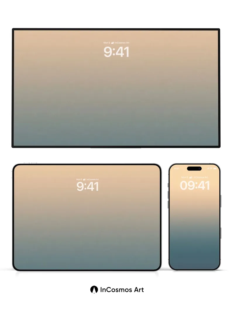 Serenity Gradient Wallpaper with Soft Horizon Shift