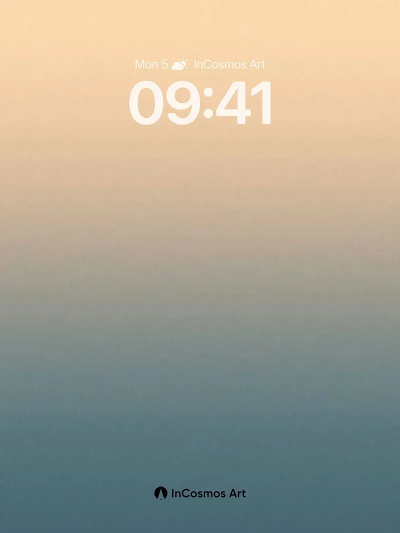 Serenity Gradient Wallpaper with Soft Horizon Shift