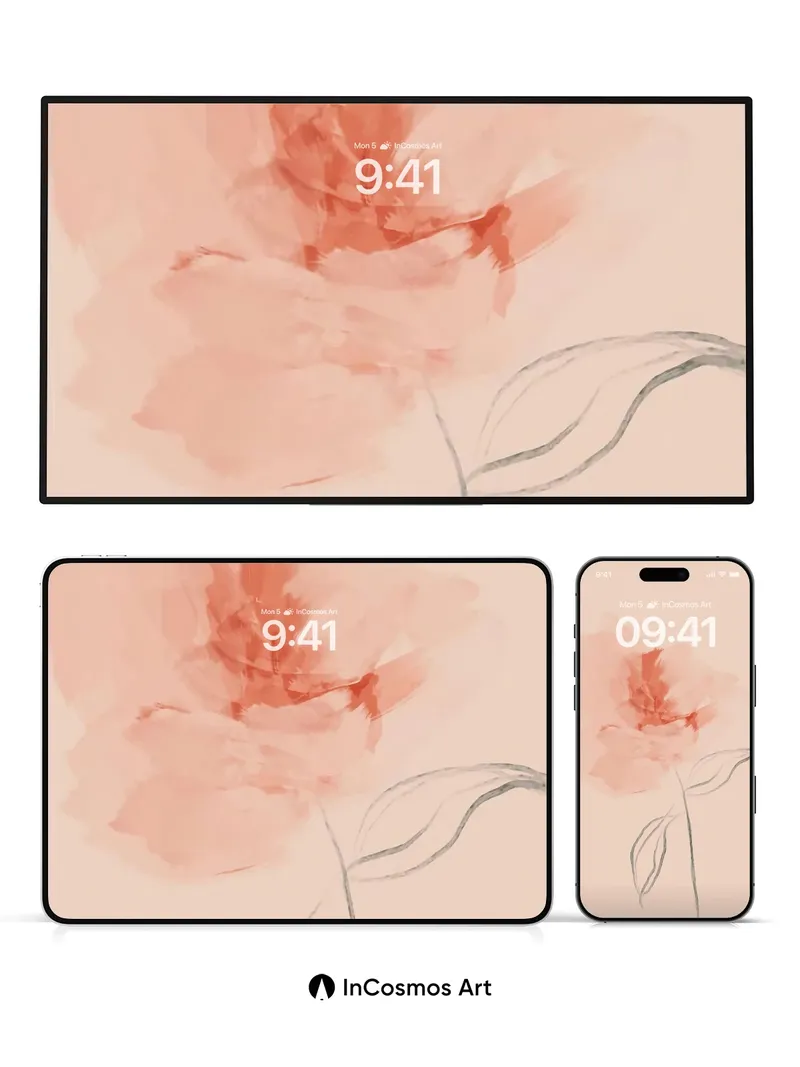 Serenity Bloom Wallpaper with Whispering Petals