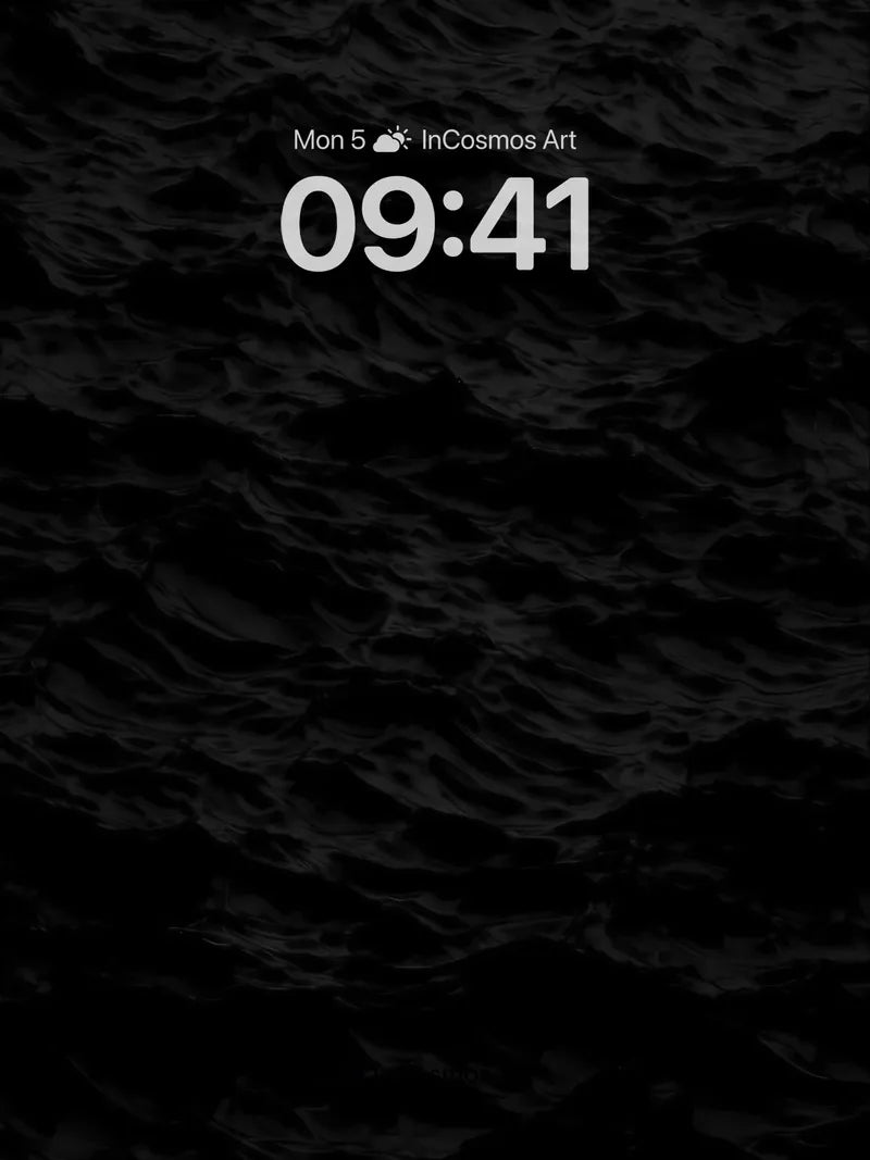 Inkwell Depths Wallpaper with Subtle Currents