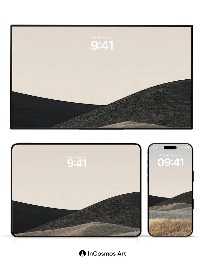 Serenity Dunes Wallpaper with Whispering Grass