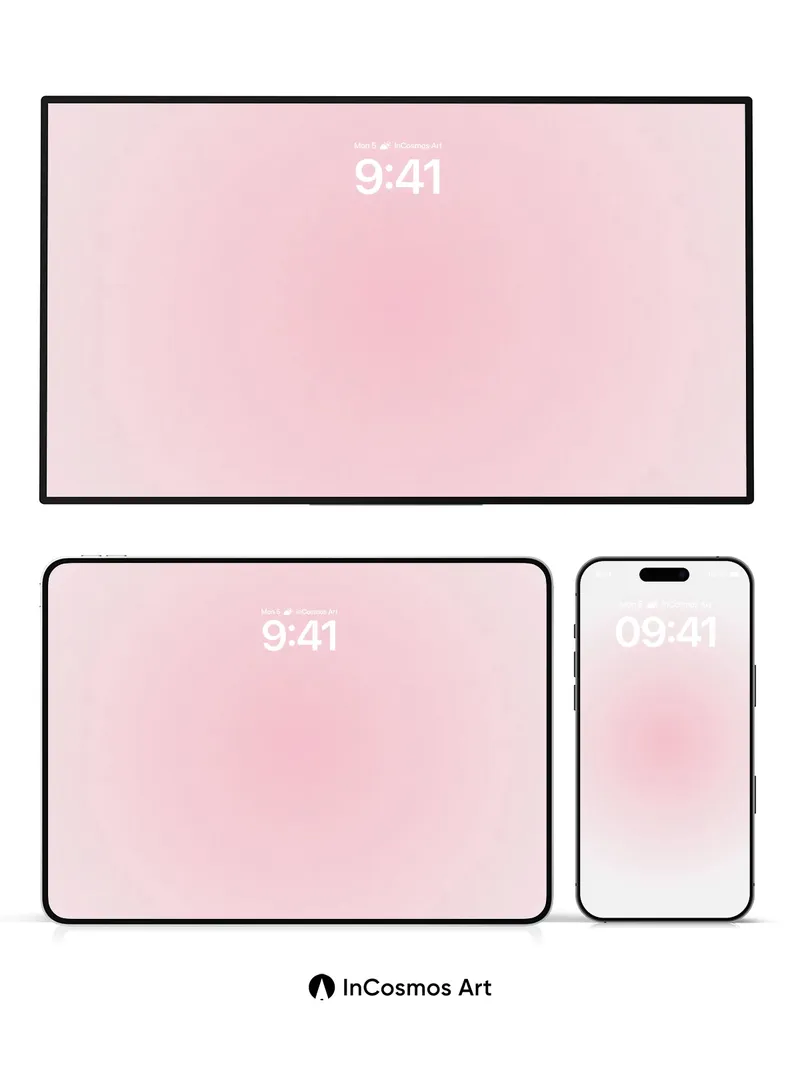 Soft Hush Gradient Wallpaper with Gentle Light