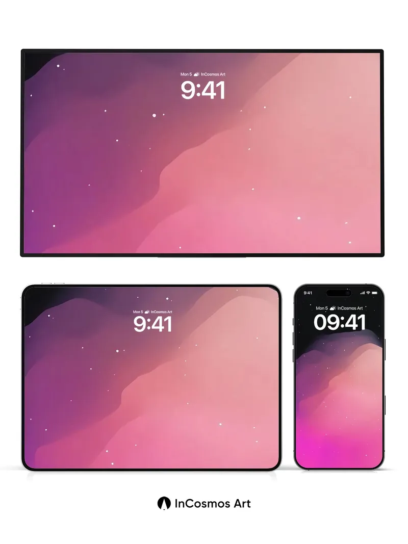 Stellar Dunes Wallpaper with Cosmic Hues