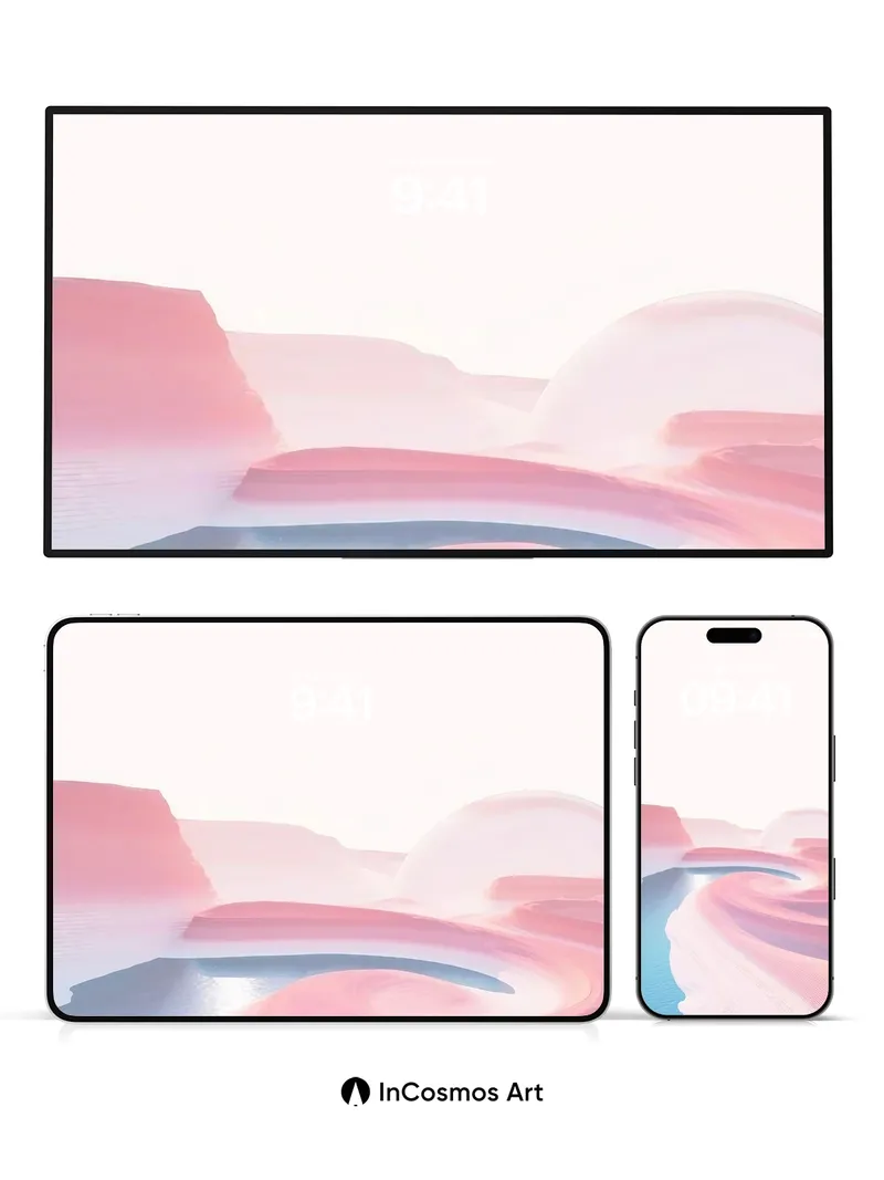 Surreal Sandstone Wallpaper with Liquid Light