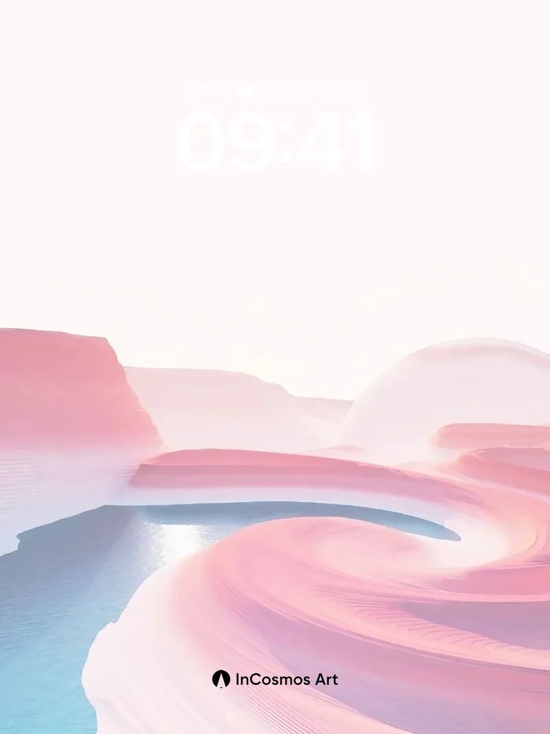 Surreal Sandstone Wallpaper with Liquid Light