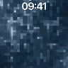 Cobalt Grid Wallpaper with Flickering Pixels wallpaper for iPhone, iPad & Mac
