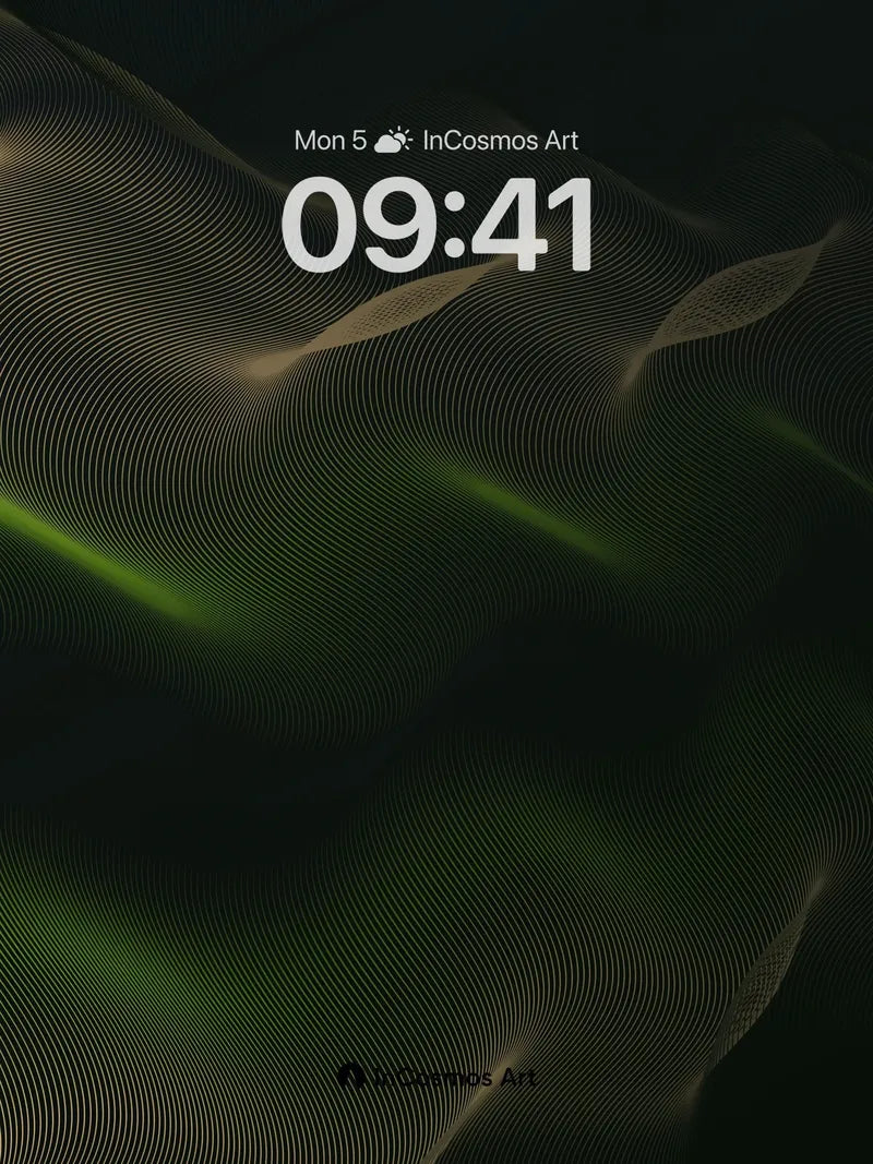 Luminous Veil Wallpaper with Whispering Lines