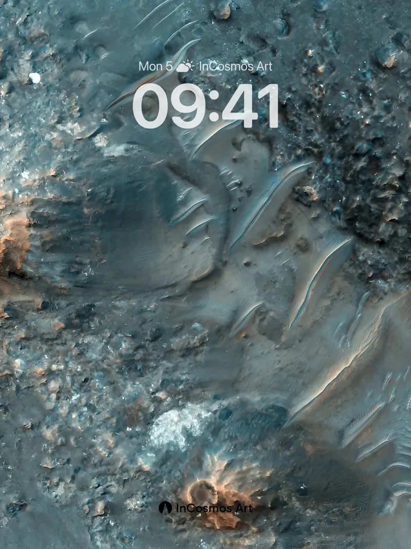 Frostbite Veil Wallpaper with Cracked Canyons