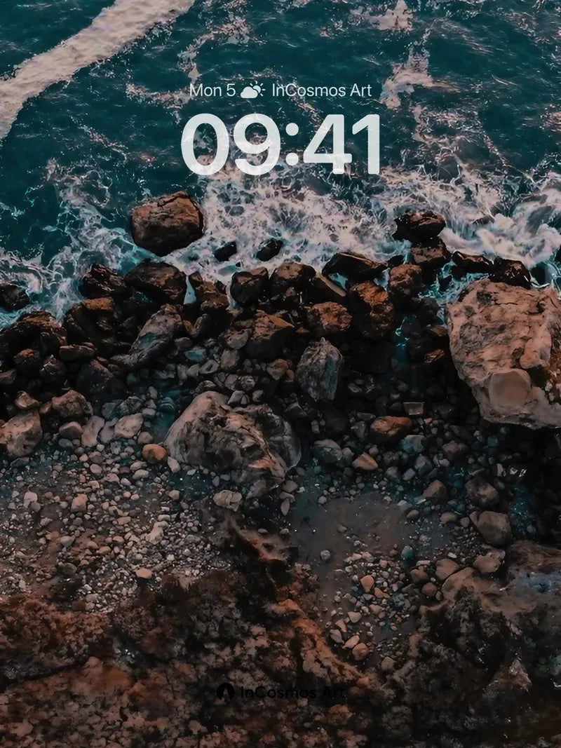 Crisp Edge Wallpaper with Ocean's Whisper