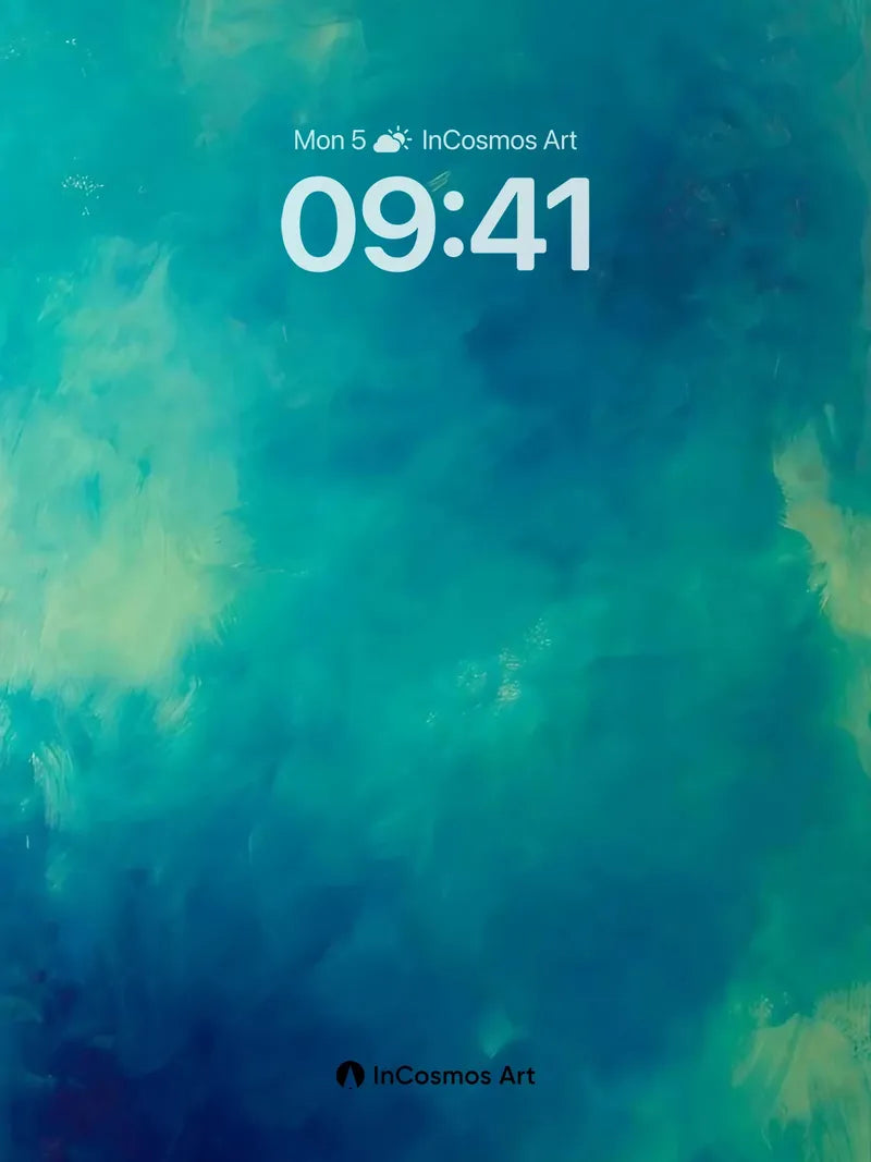 Oceanic Breath Wallpaper with Liquid Depth