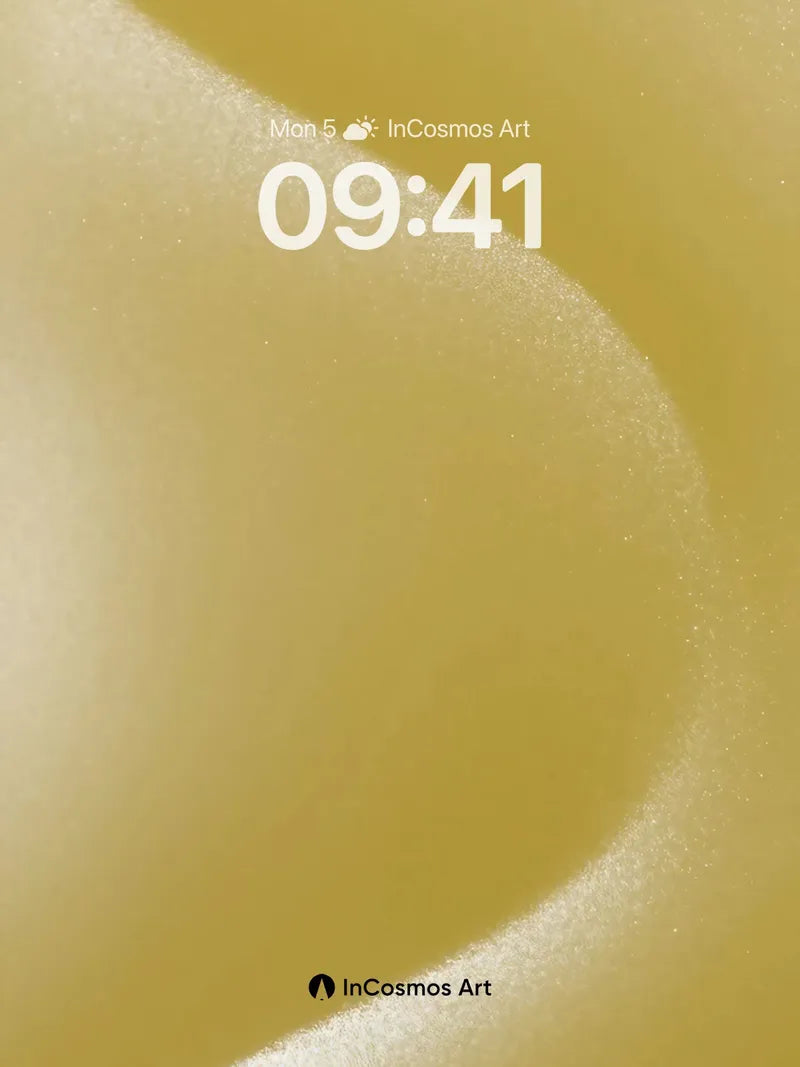 Golden Hush Wallpaper with Soft Curves