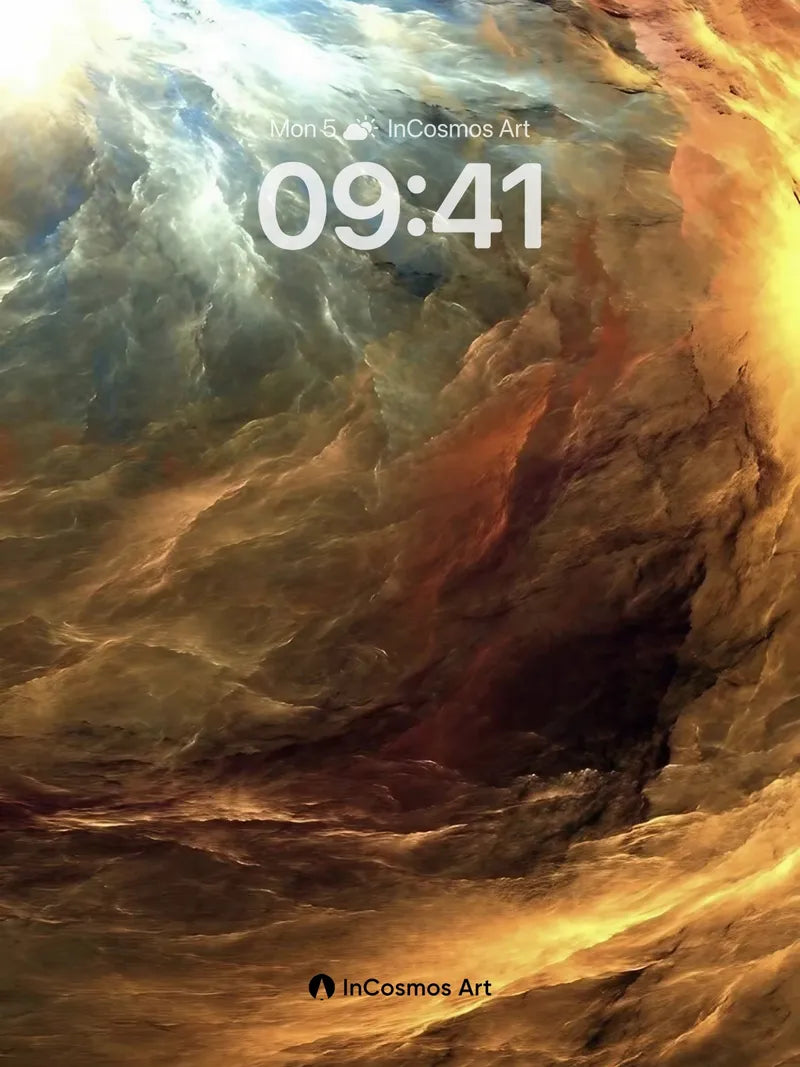 Stormborn Abyss Wallpaper with Celestial Drift wallpaper for iPhone, iPad & Mac