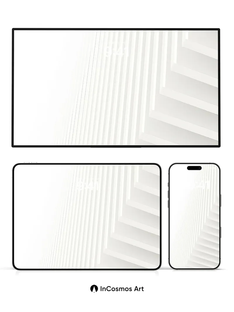 Silent Step Wallpaper with Floating Lines