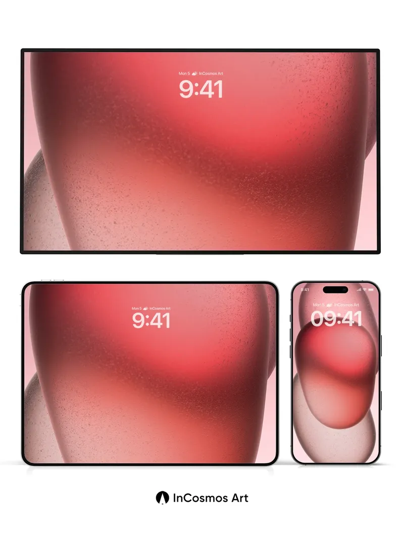 Crimson Hush Wallpaper with Velvet Depth