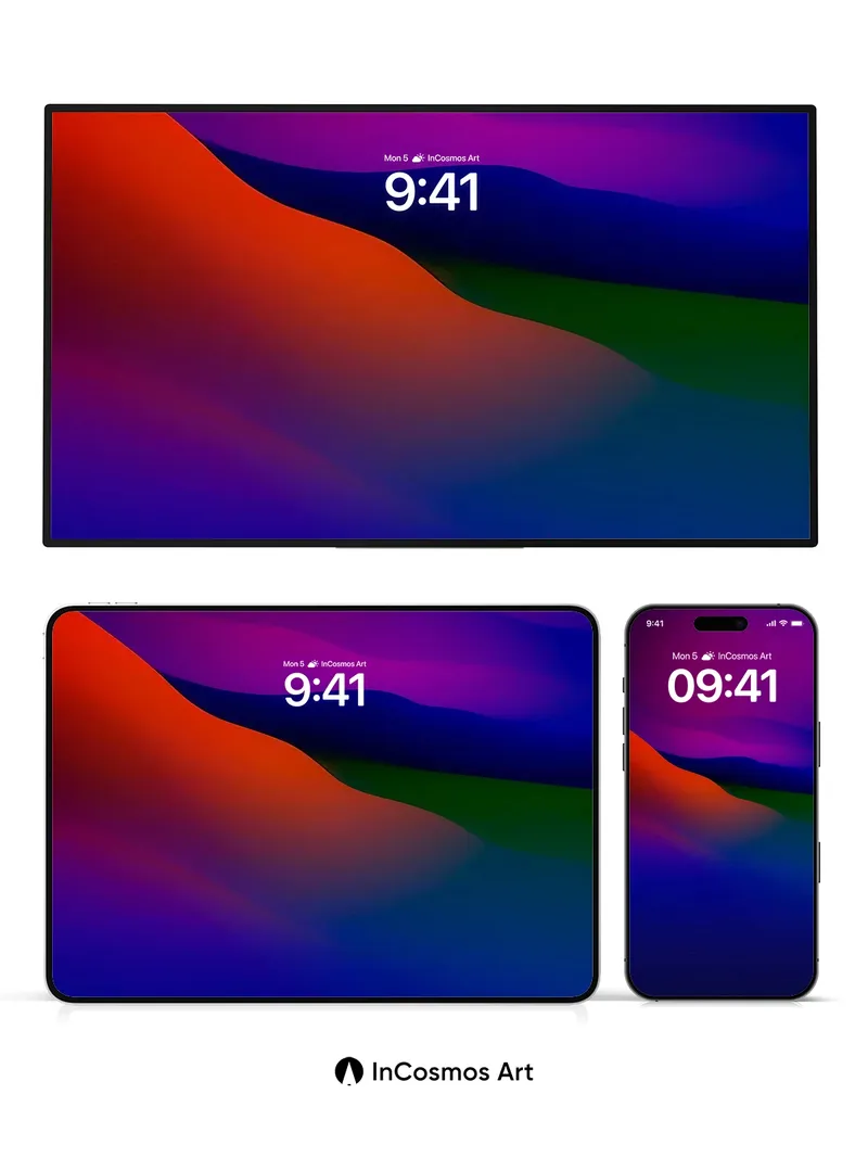Velvet Horizon Wallpaper with Cosmic Gradient