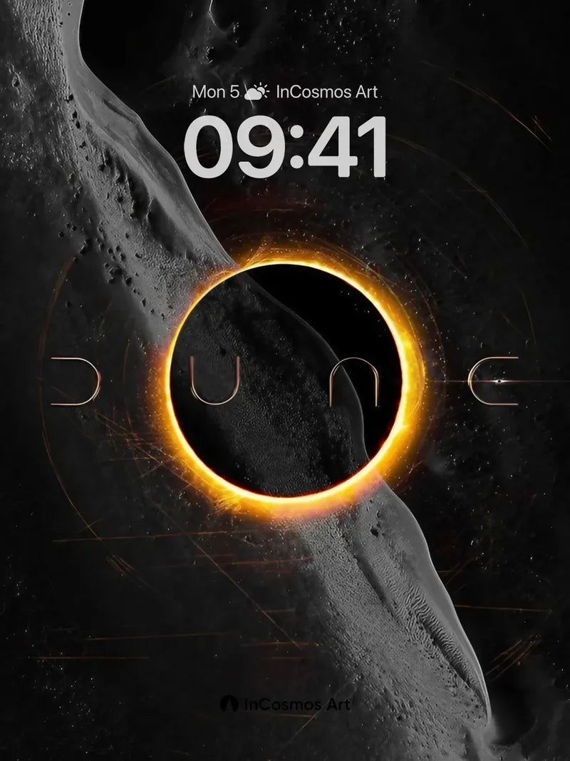 Cosmic Dune Wallpaper with Eclipse Core