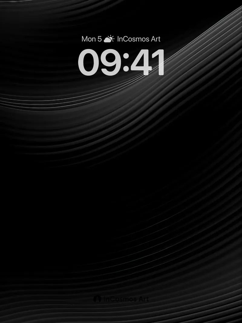 Silent Flow Wallpaper with Shadowed Ridges